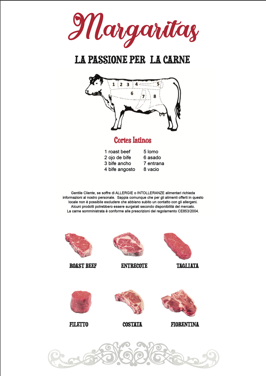 Anteprima del menù di Margarita's Cervia
